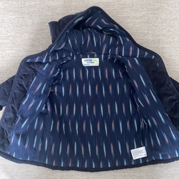 Genuine Kids from Oshkosh navy blue quilted soft corduroy jacket. Size 2T EUC. - Picture 5 of 7